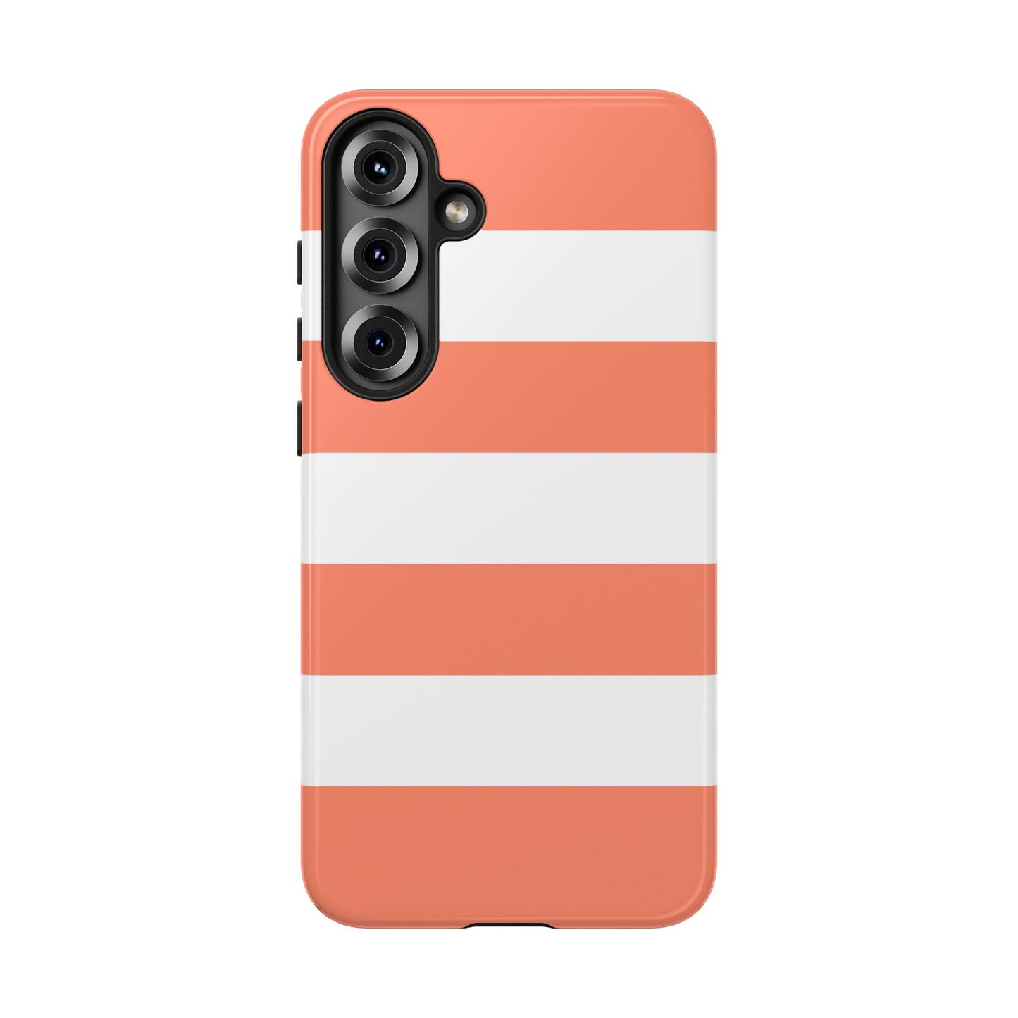 Coral Cabana Stripe Tough Phone Case