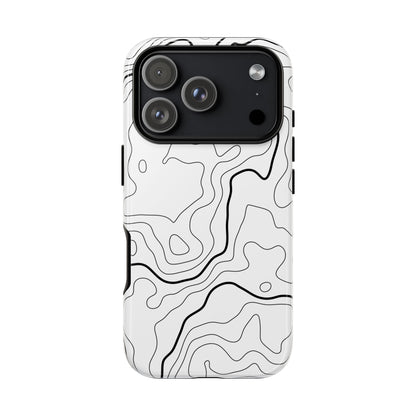 Minimal Topographic Tough Phone Case
