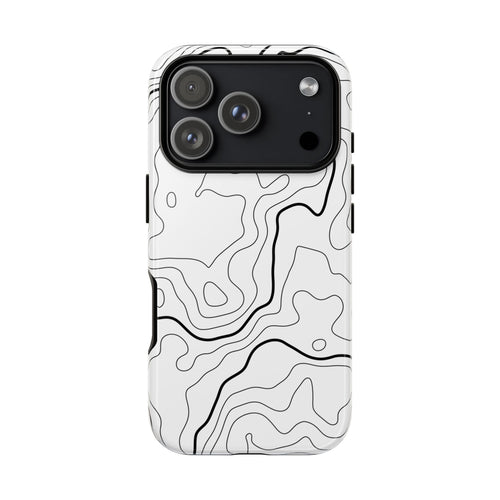 Minimal Topographic Tough Phone Case