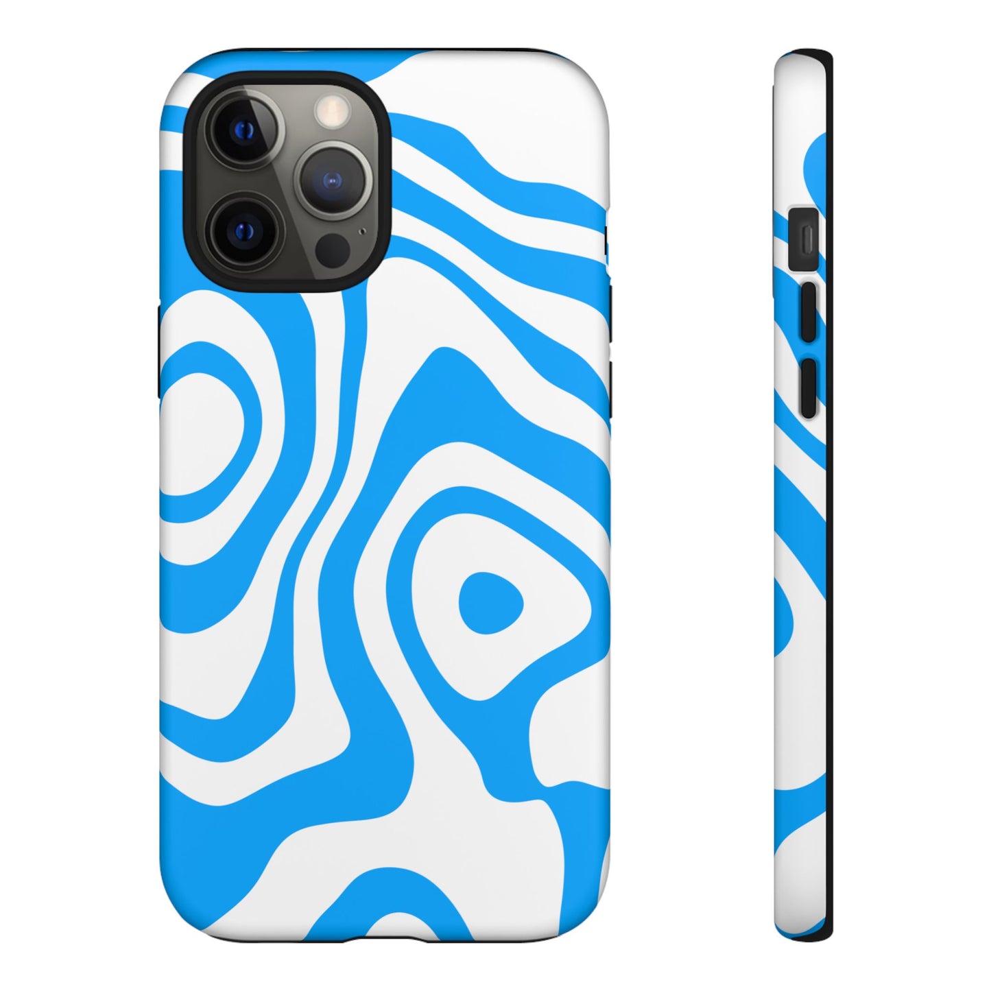 Blue Contour Tough Phone Case