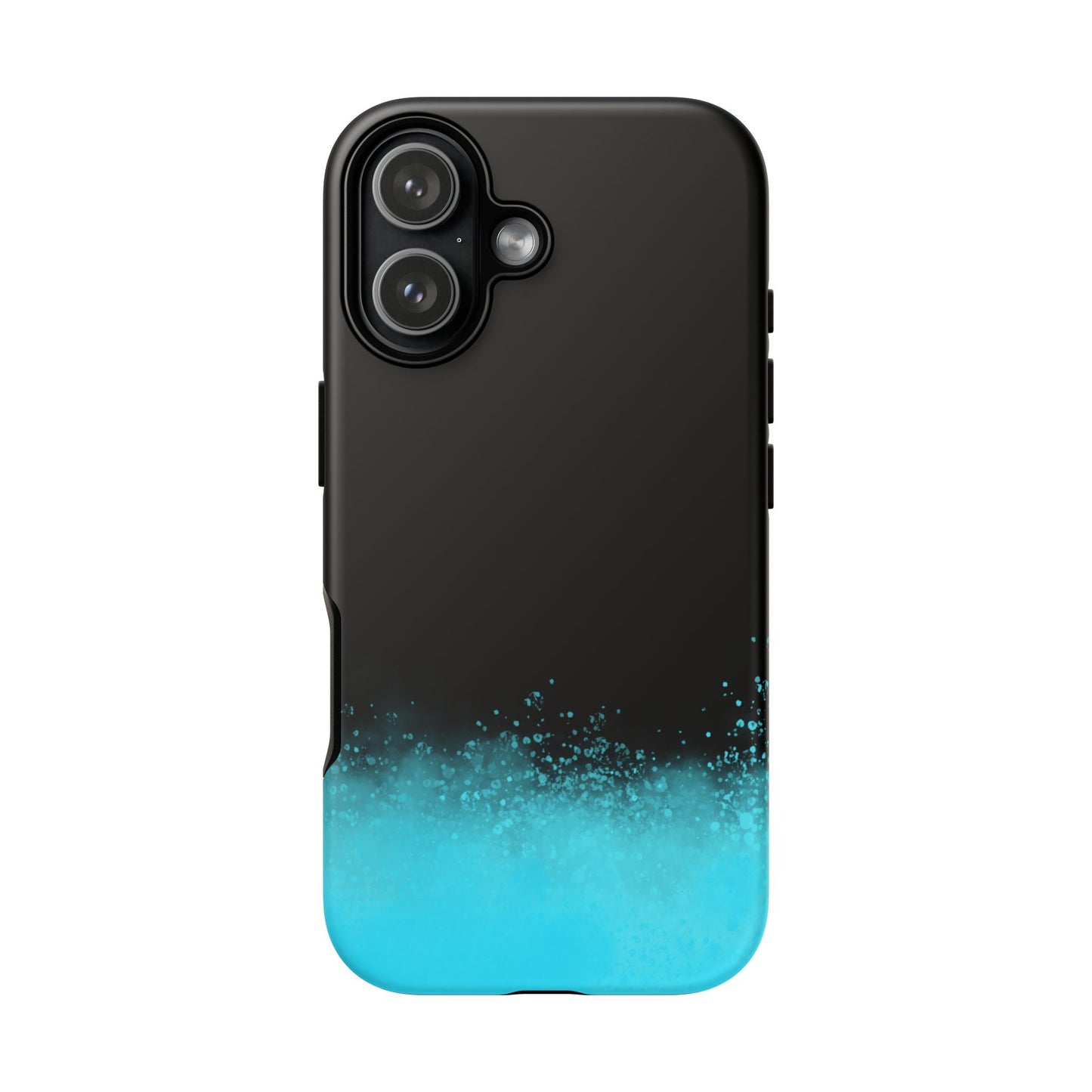 Black Aqua Splash Tough Phone Case