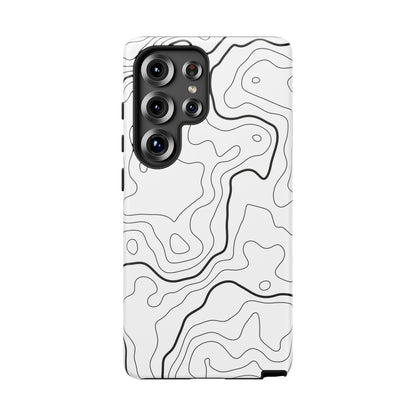 Minimal Topographic Tough Phone Case