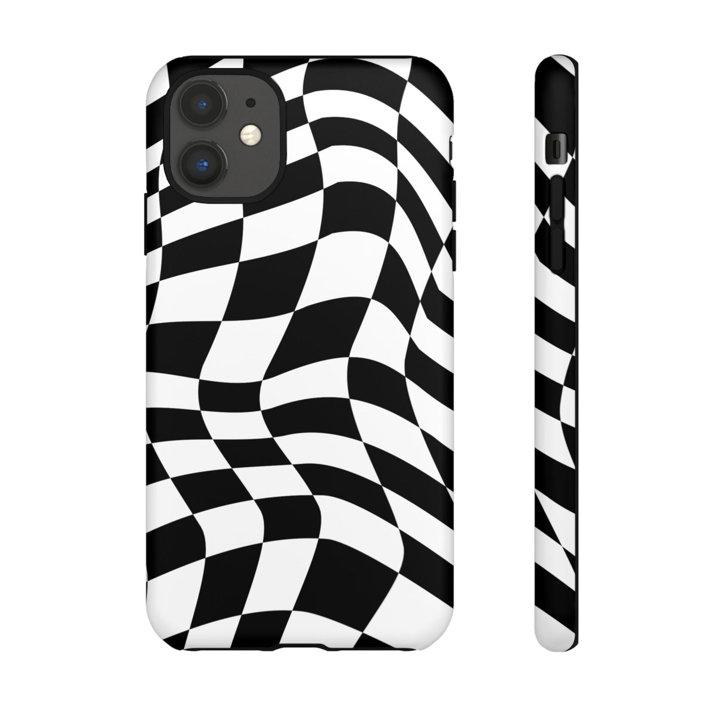 Warped Checker Tough Phone Case