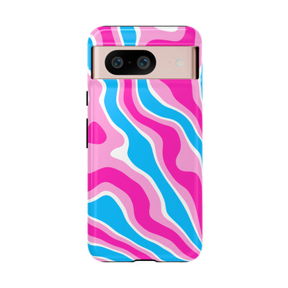 Candy Aqua Wave Tough Phone Case