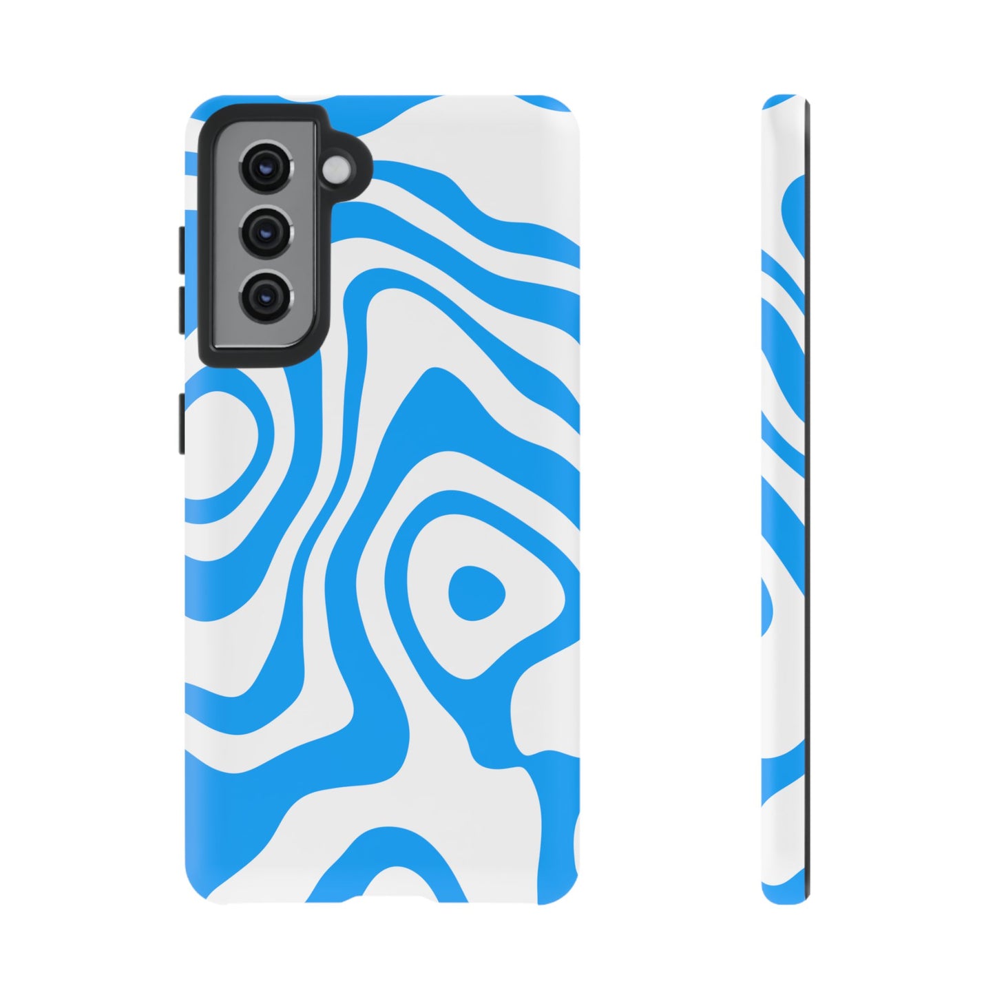 Blue Contour Tough Phone Case