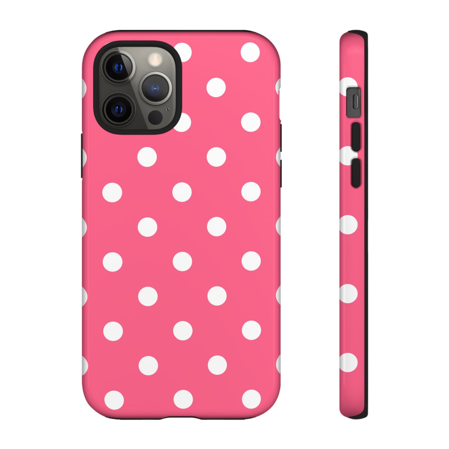 Bubblegum Pink Polka Dot Tough Phone Case