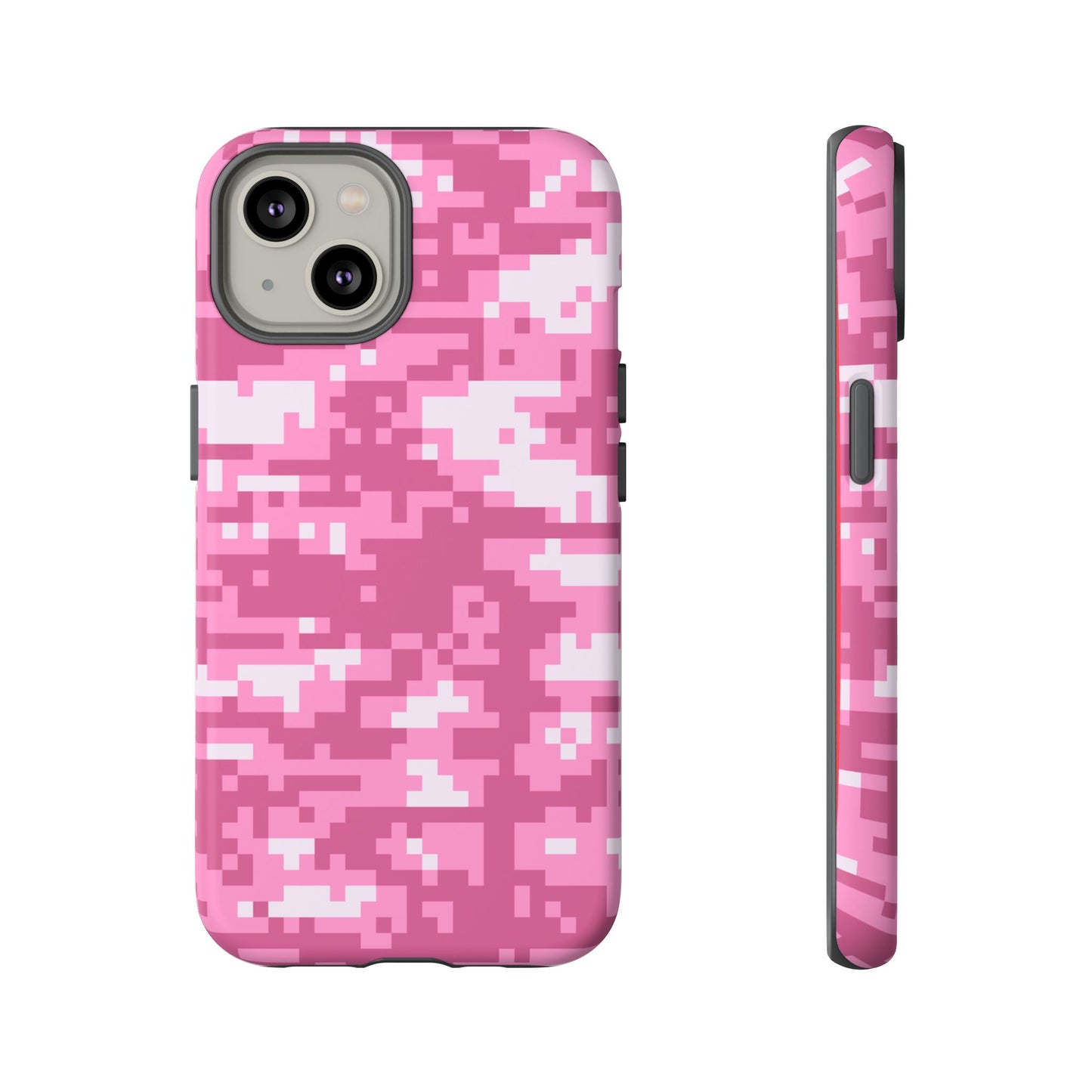 Pink pixel Camo Design Tough Phone Case