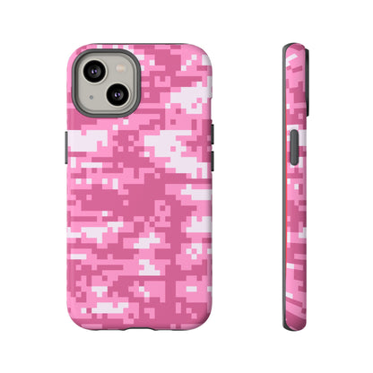 Pink pixel Camo Design Tough Phone Case