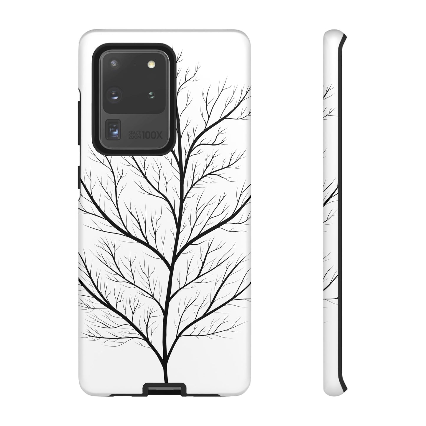Black Branch Tree Tough Phone Case
