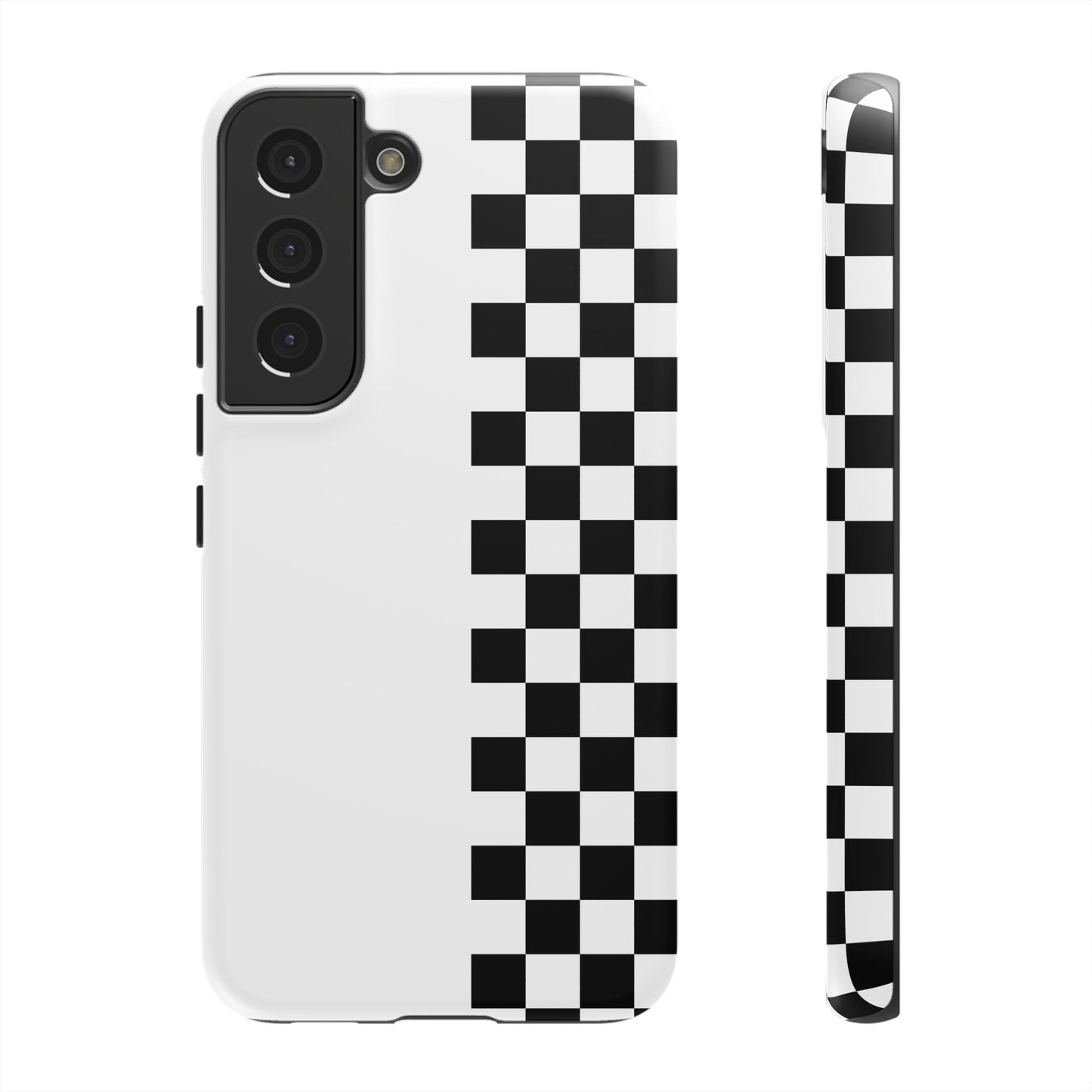 Checker Stripe Tough Phone Case