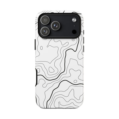 Minimal Topographic Tough Phone Case