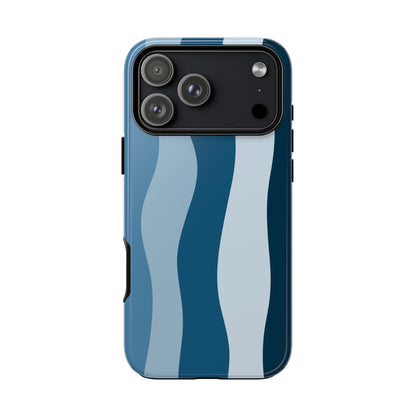 Blue Tide Wave Tough Phone Case
