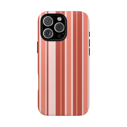 Terracotta Stripe Tough Phone Case