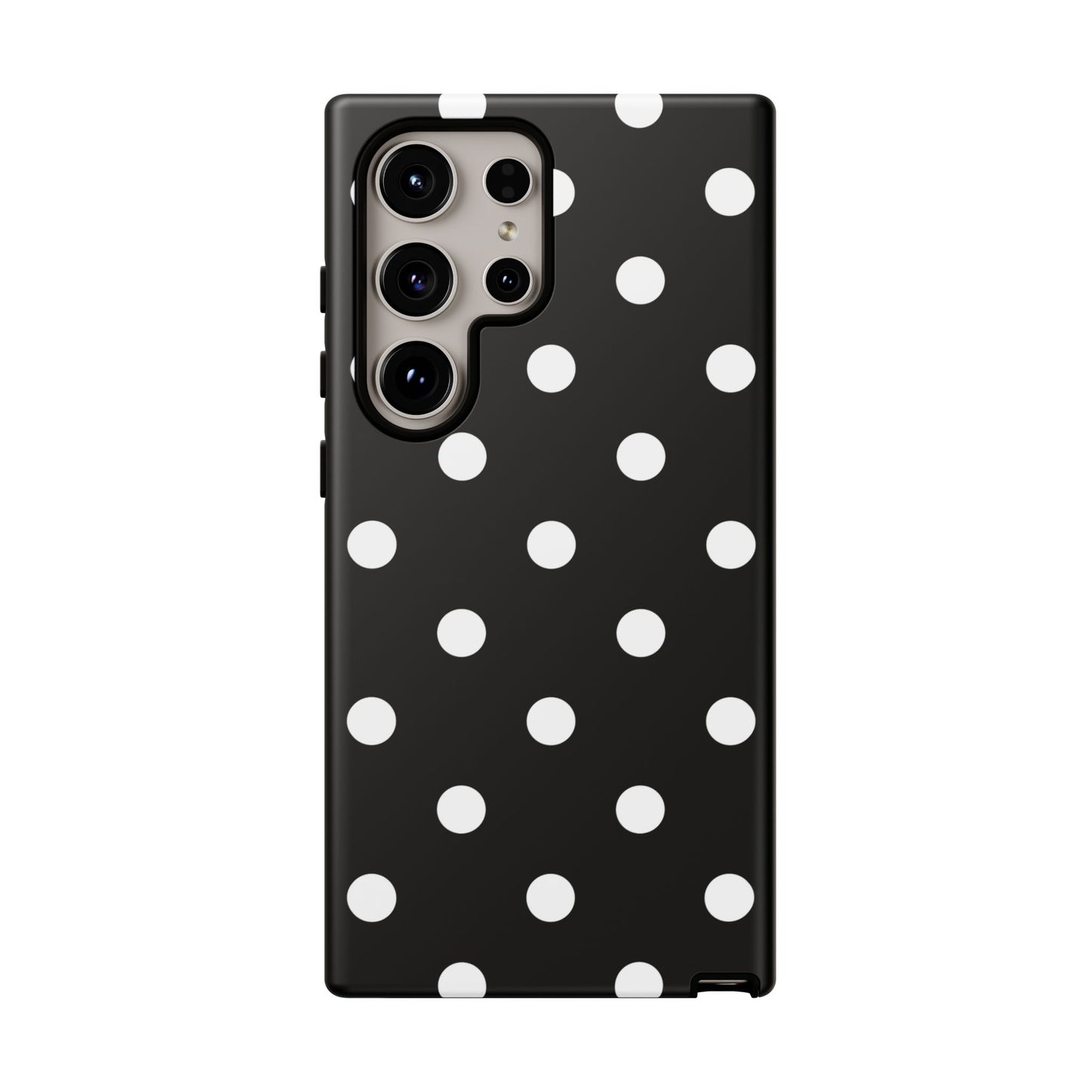 Black Polka Dot Tough Phone Case