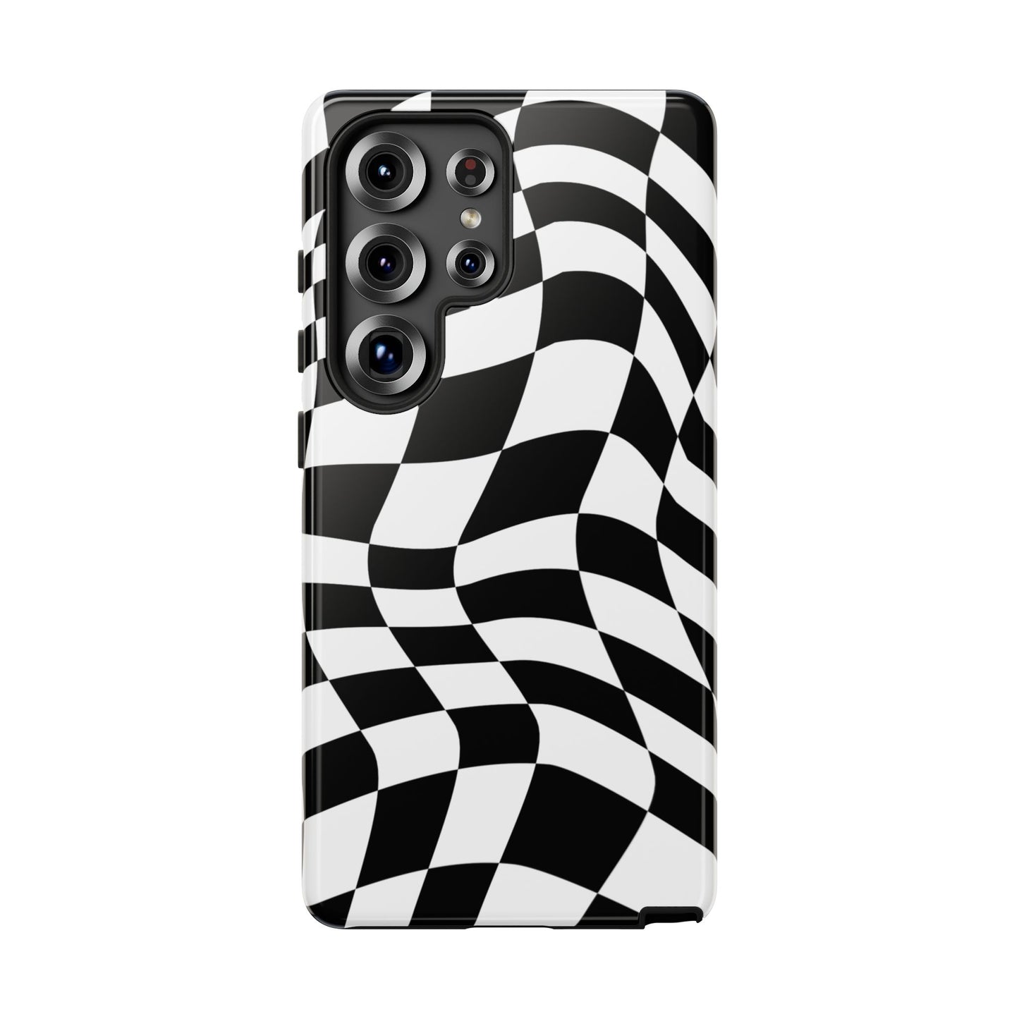Warped Checker Tough Phone Case