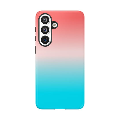 Pink Aqua Gradient Tough Phone Case