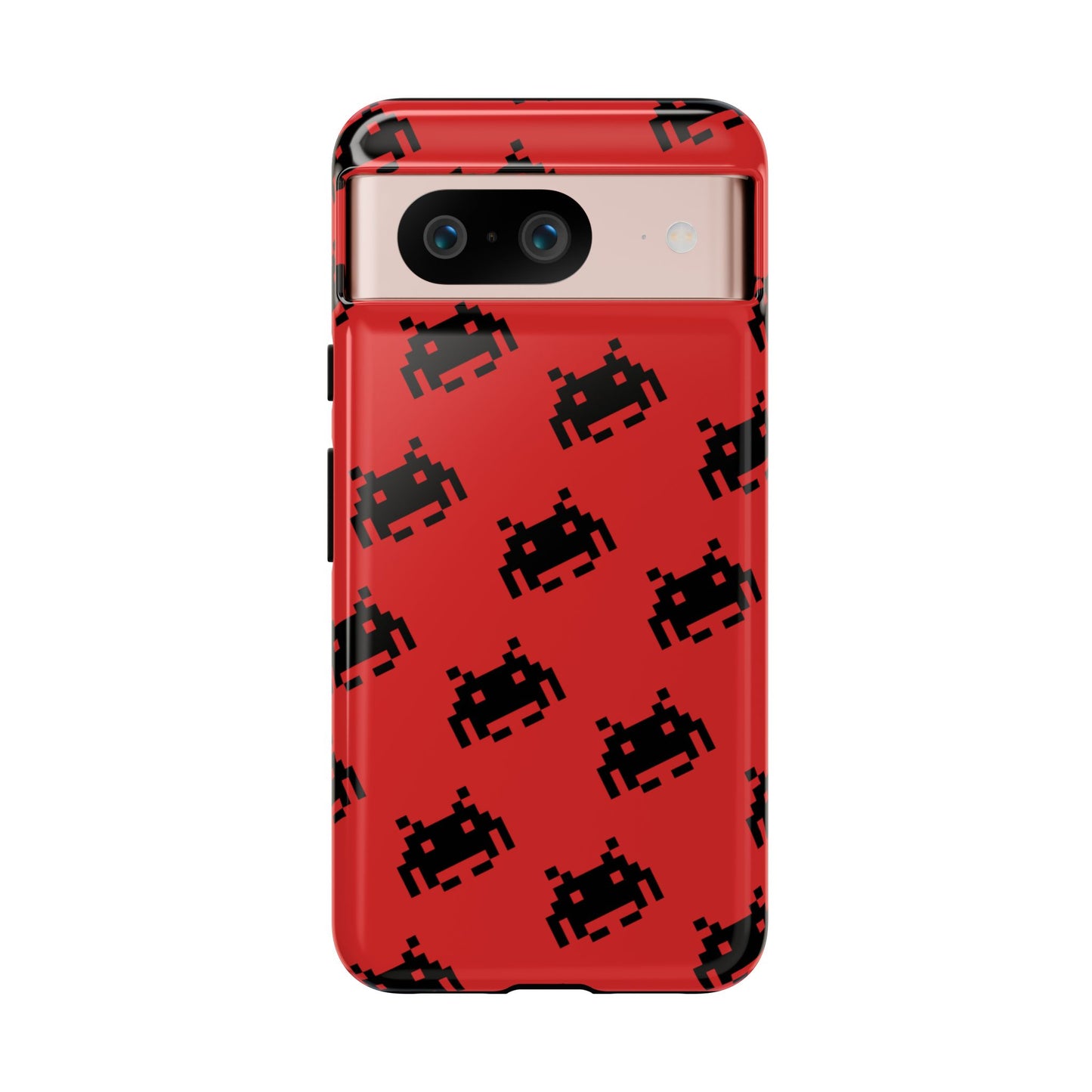 Red Pixel Alien Tough Phone Case