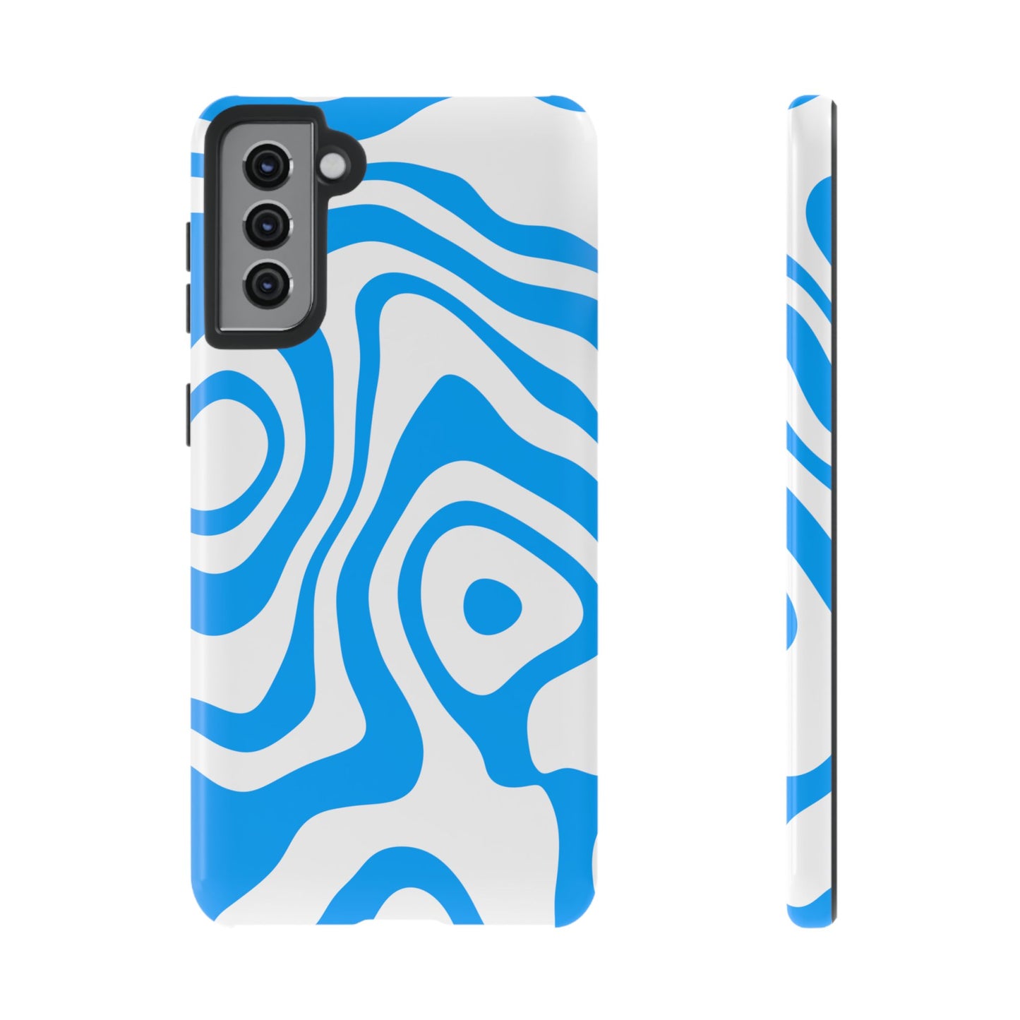 Blue Contour Tough Phone Case
