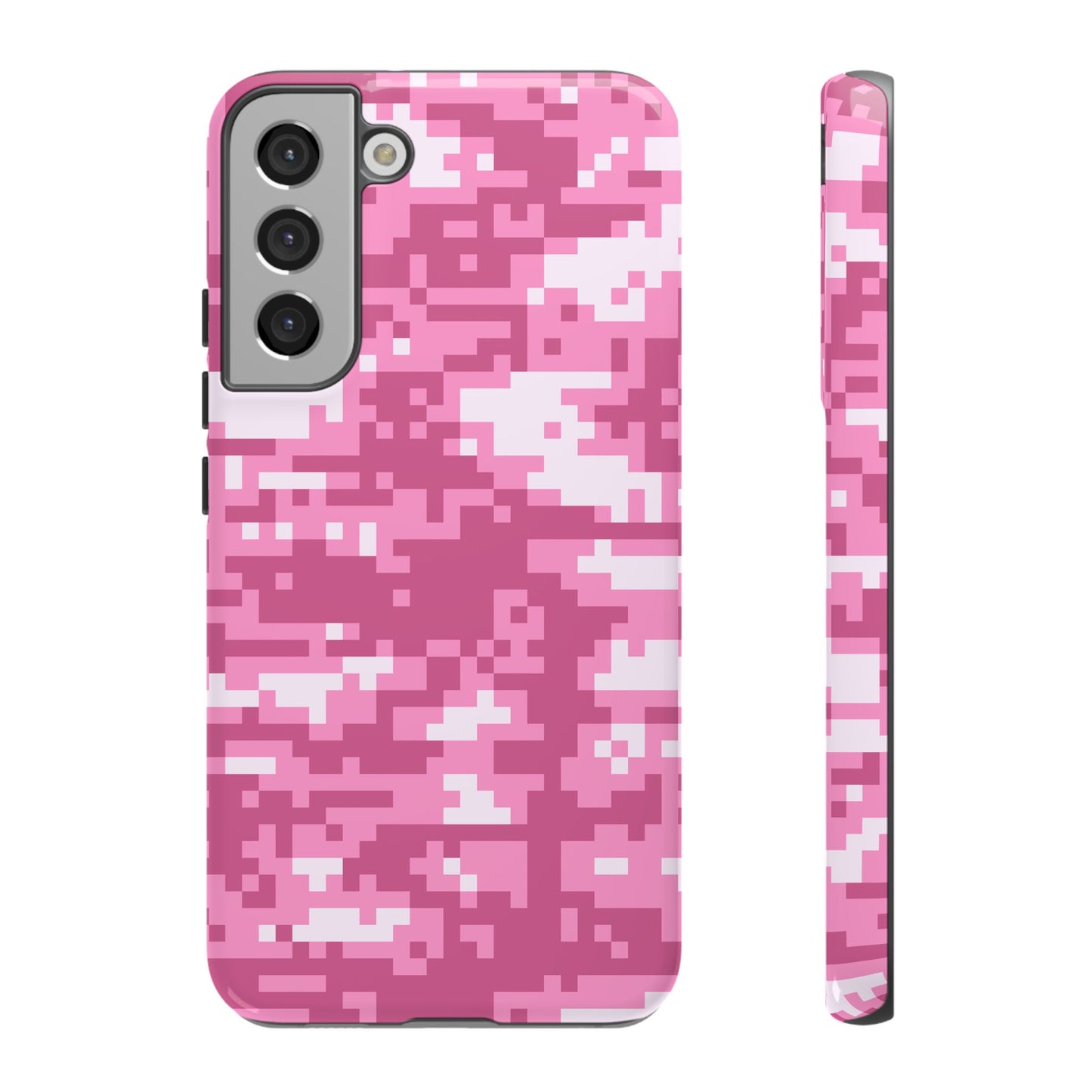 Pink pixel Camo Design Tough Phone Case