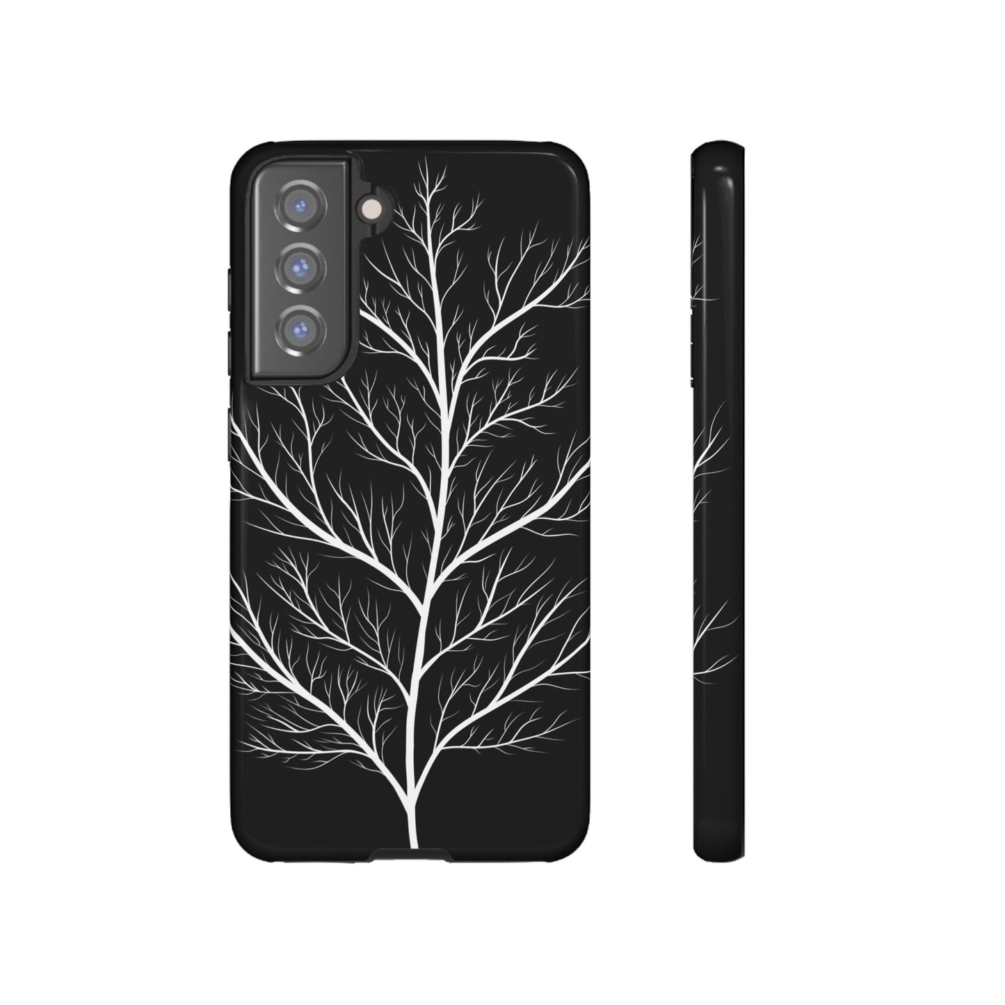 White Tree Silhouette Tough Phone Case