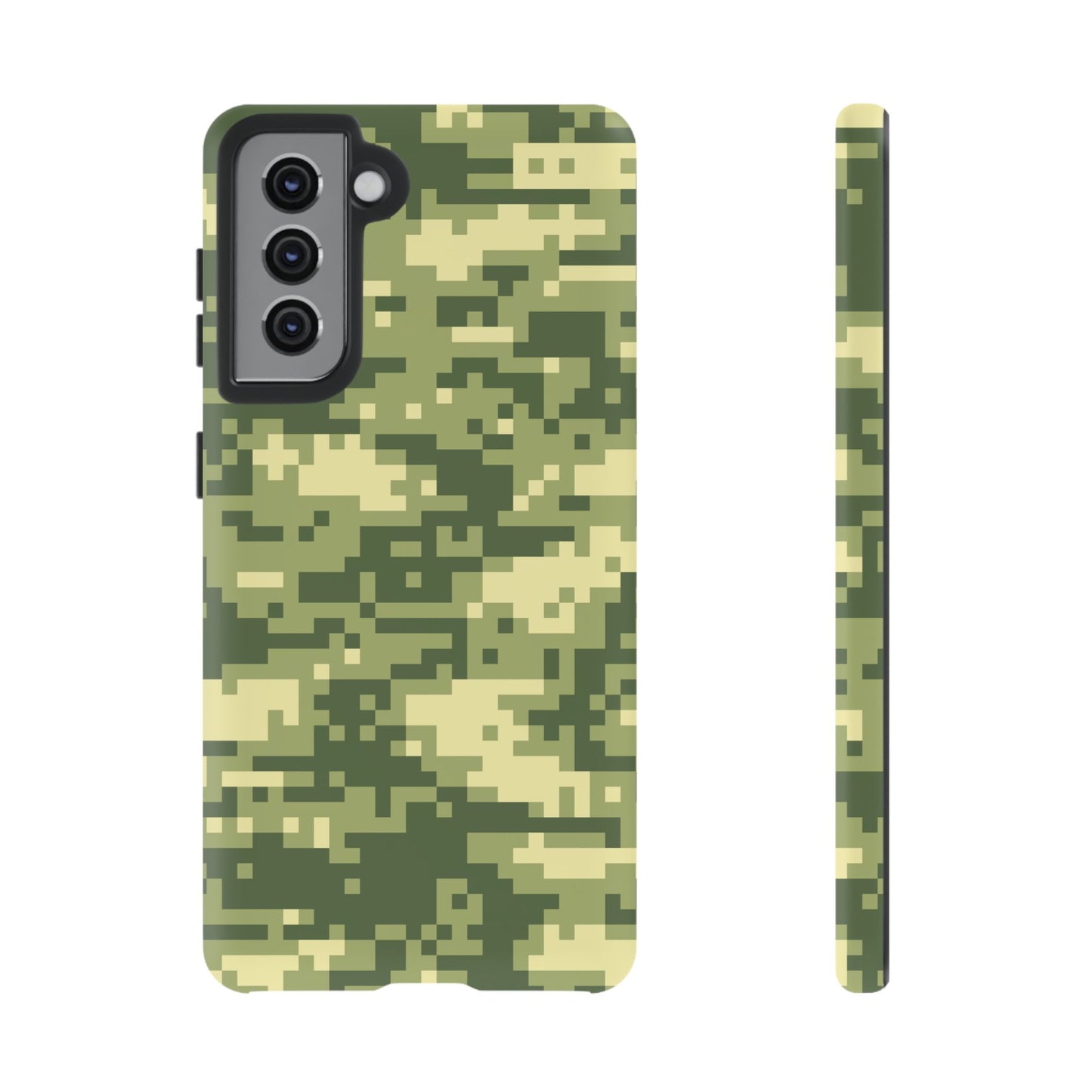 Olive Pixel Camo Tough Phone Case