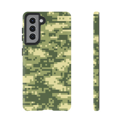 Olive Pixel Camo Tough Phone Case