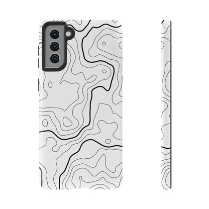 Minimal Topographic Tough Phone Case