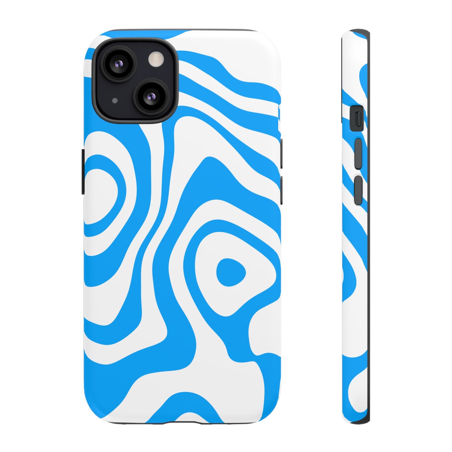 Blue Contour Tough Phone Case