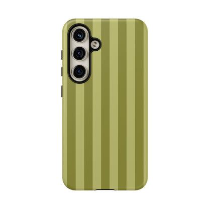 Olive Stripe Tough Phone Case