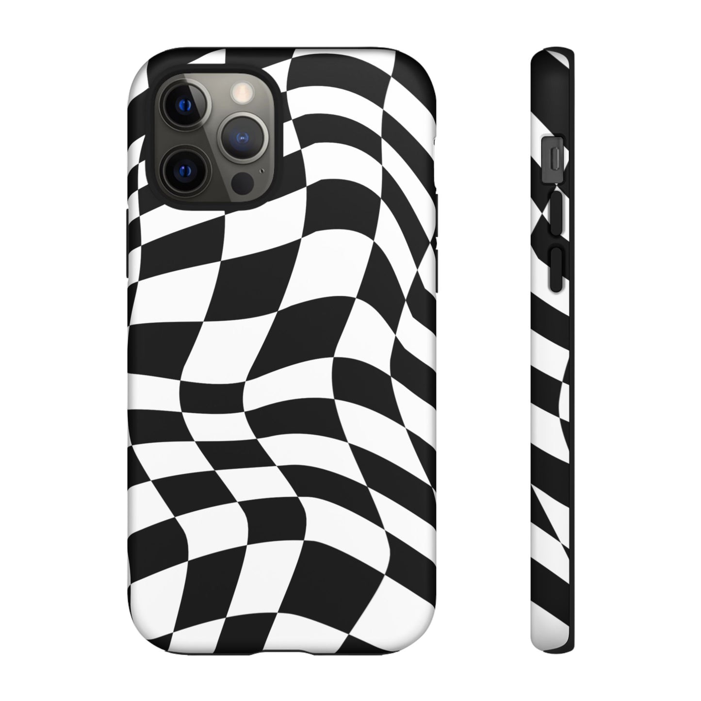 Warped Checker Tough Phone Case