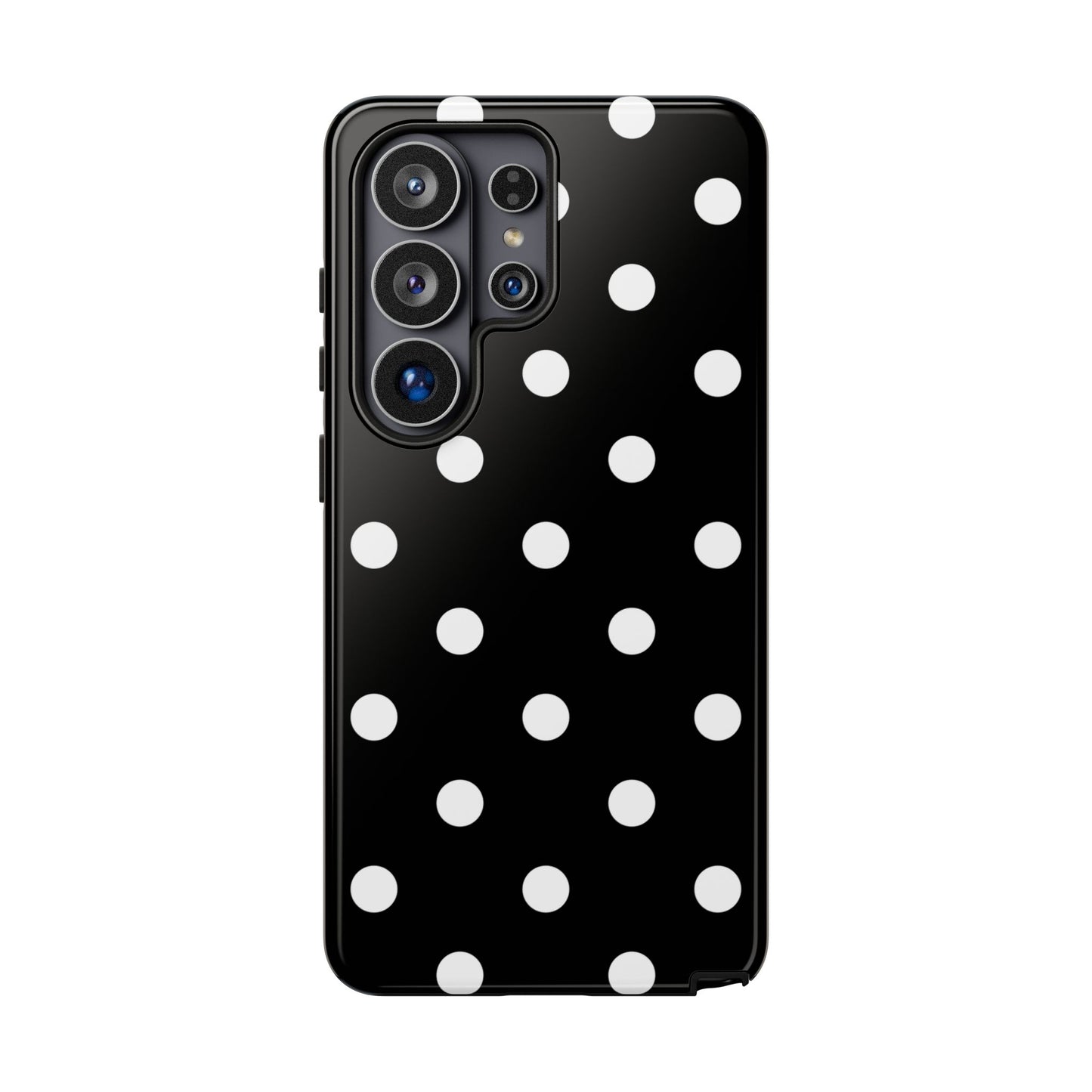 Black Polka Dot Tough Phone Case