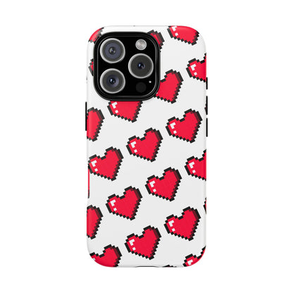 Pixel Heart Tough Phone Case