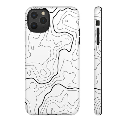 Minimal Topographic Tough Phone Case