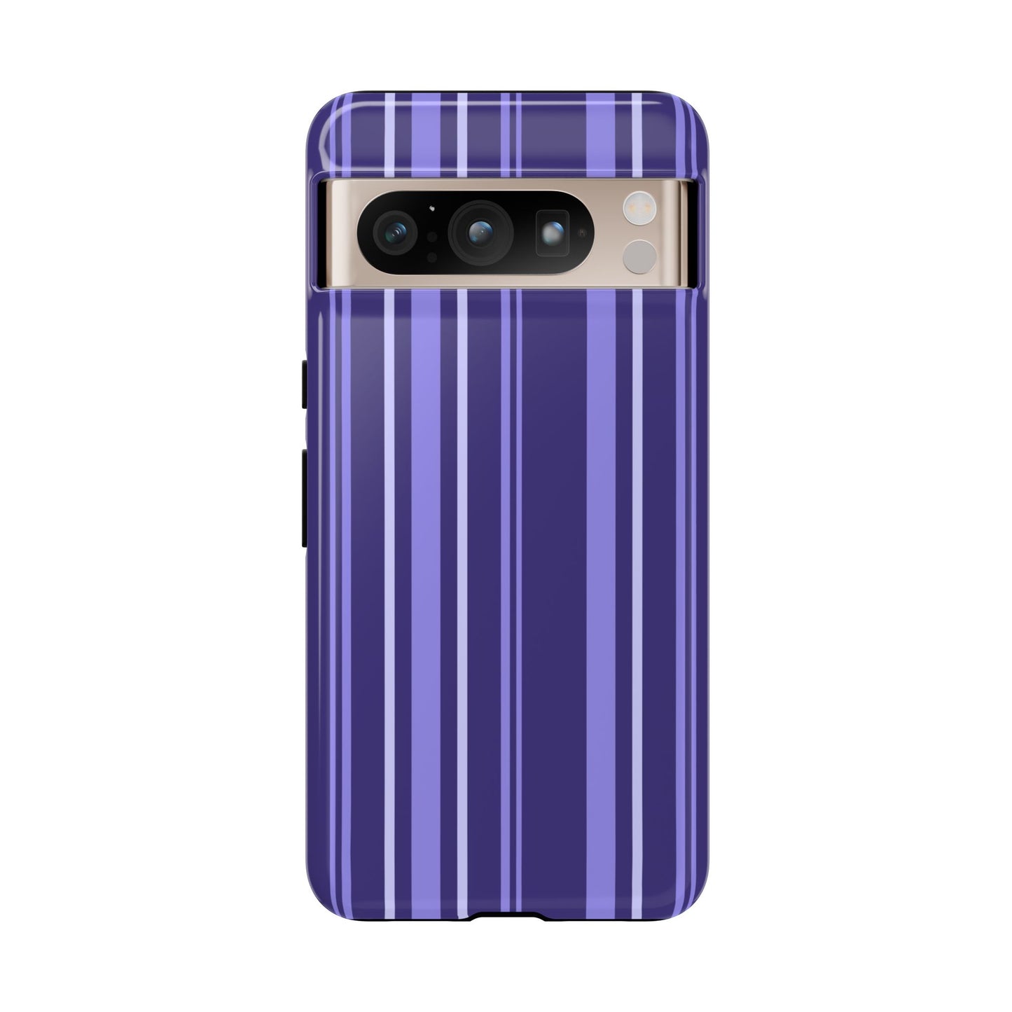 Berry Violet Stripe Tough Phone Case