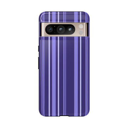 Berry Violet Stripe Tough Phone Case