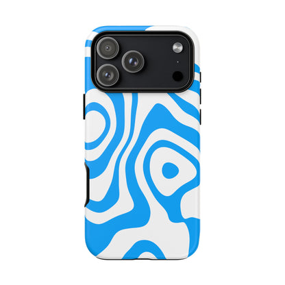 Blue Contour Tough Phone Case