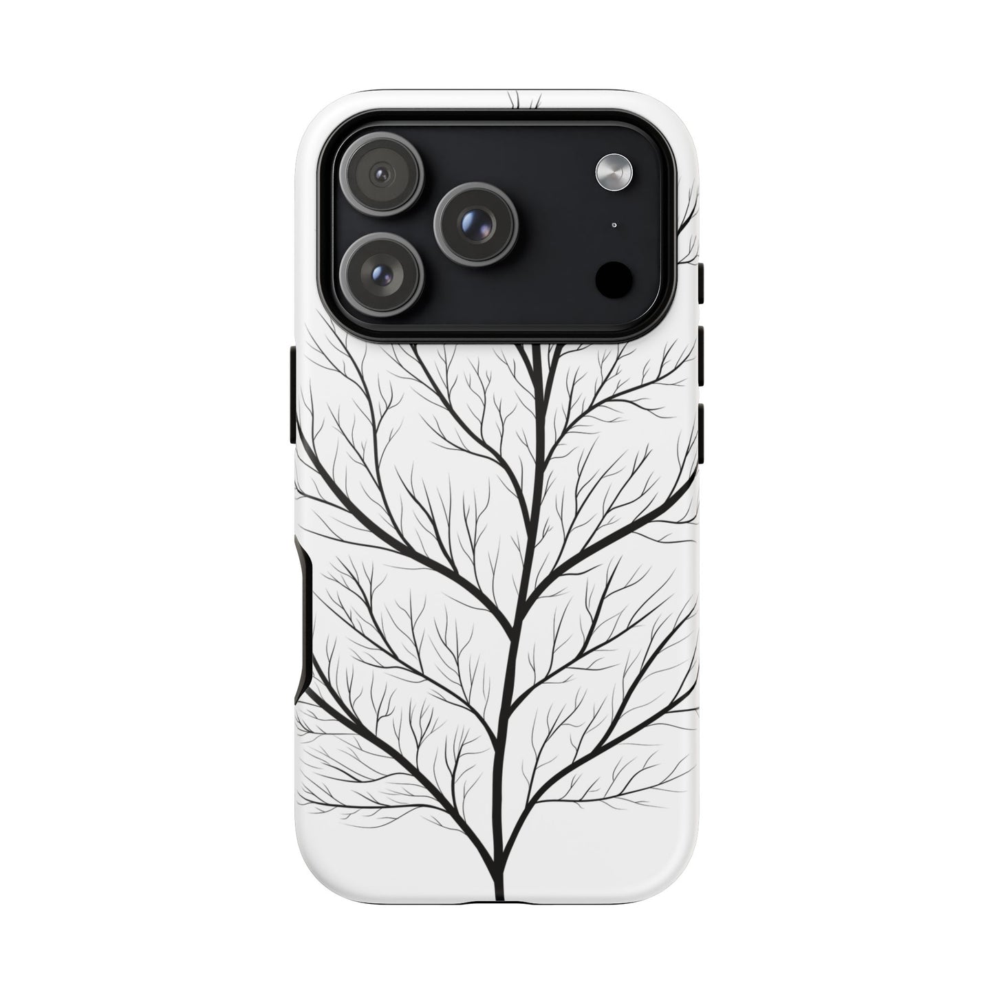 Black Branch Tree Tough Phone Case