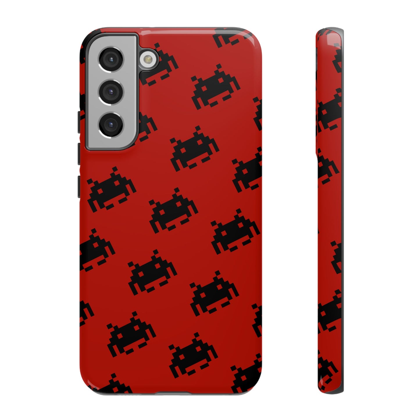Red Pixel Alien Tough Phone Case