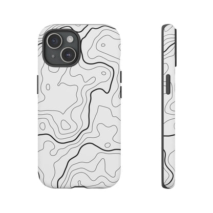 Minimal Topographic Tough Phone Case