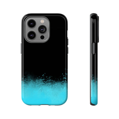 Black Aqua Splash Tough Phone Case