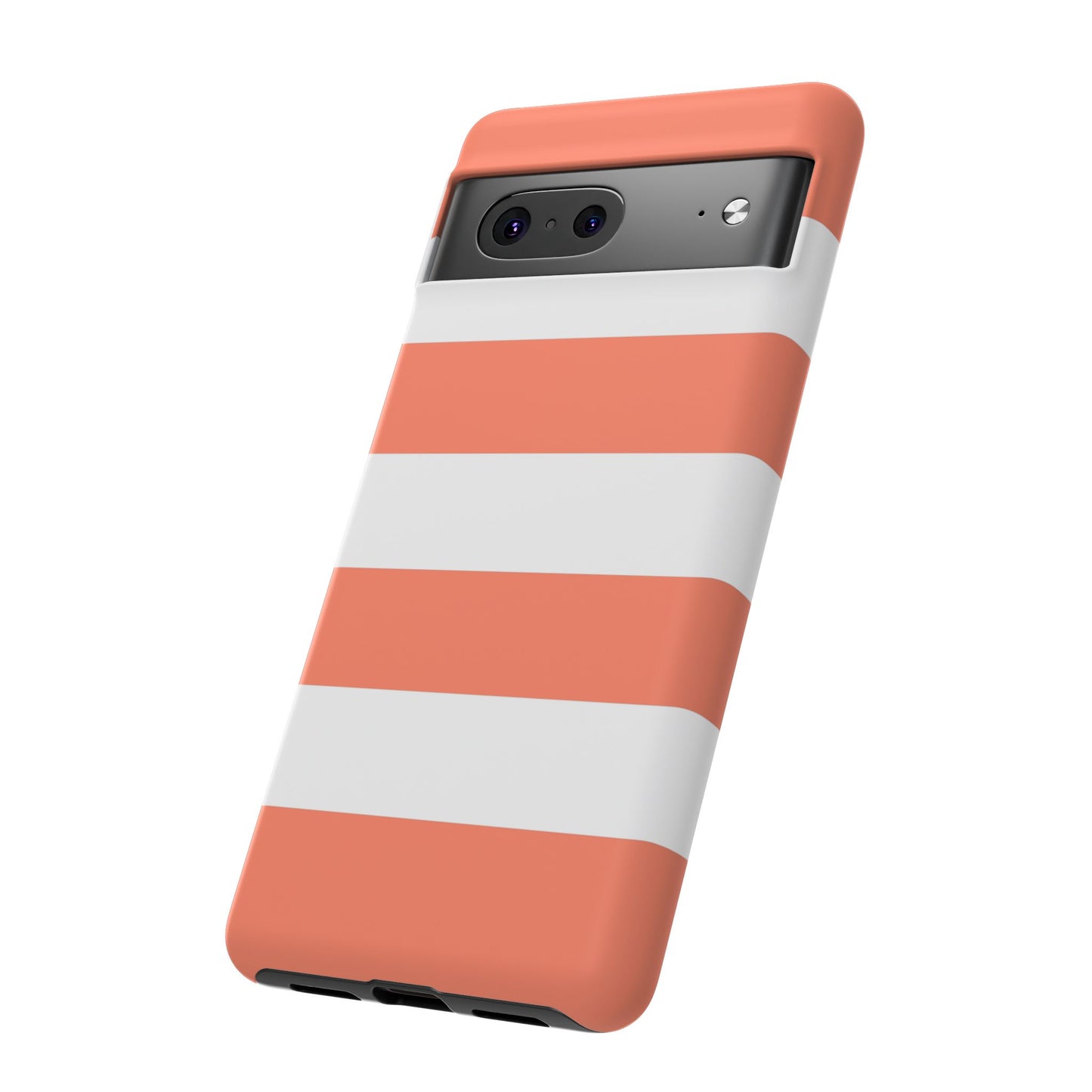 Coral Cabana Stripe Tough Phone Case