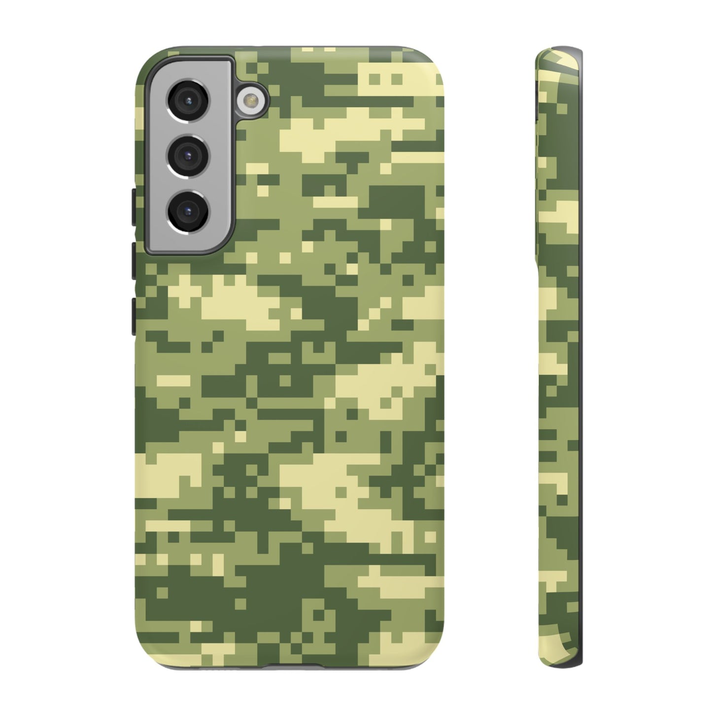 Olive Pixel Camo Tough Phone Case