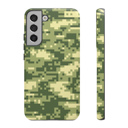 Olive Pixel Camo Tough Phone Case
