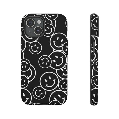 Happy Face Pattern Tough Phone Case