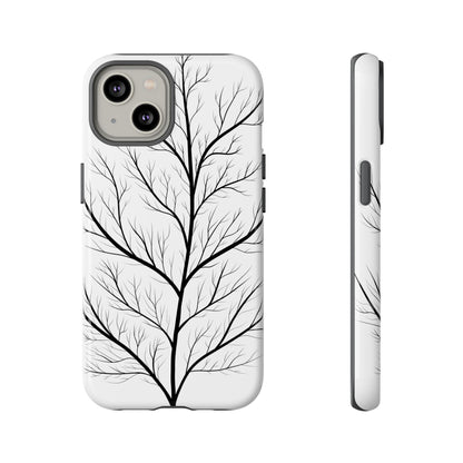 Black Branch Tree Tough Phone Case