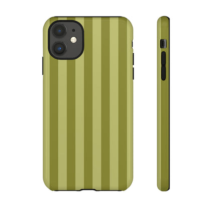 Olive Stripe Tough Phone Case
