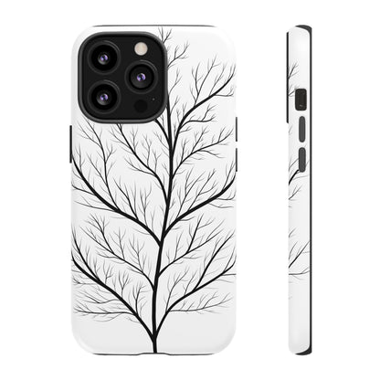 Black Branch Tree Tough Phone Case