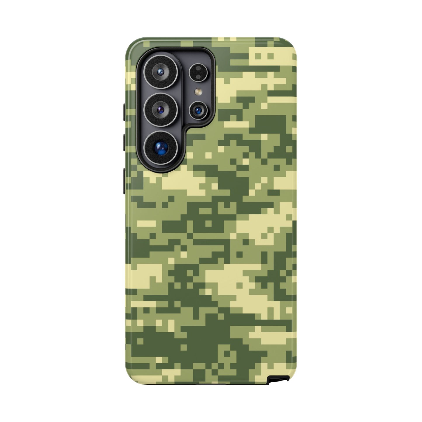 Olive Pixel Camo Tough Phone Case