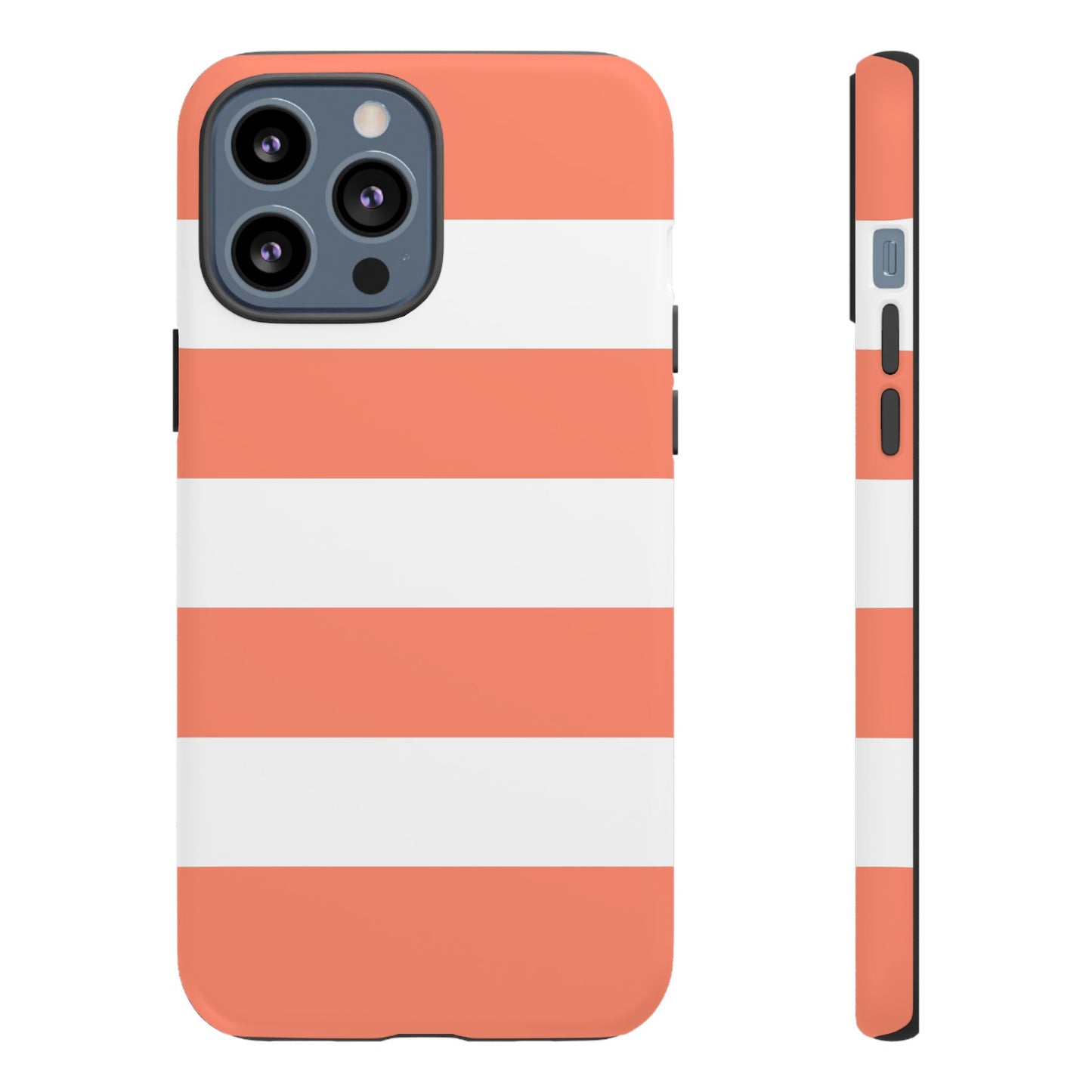 Coral Cabana Stripe Tough Phone Case