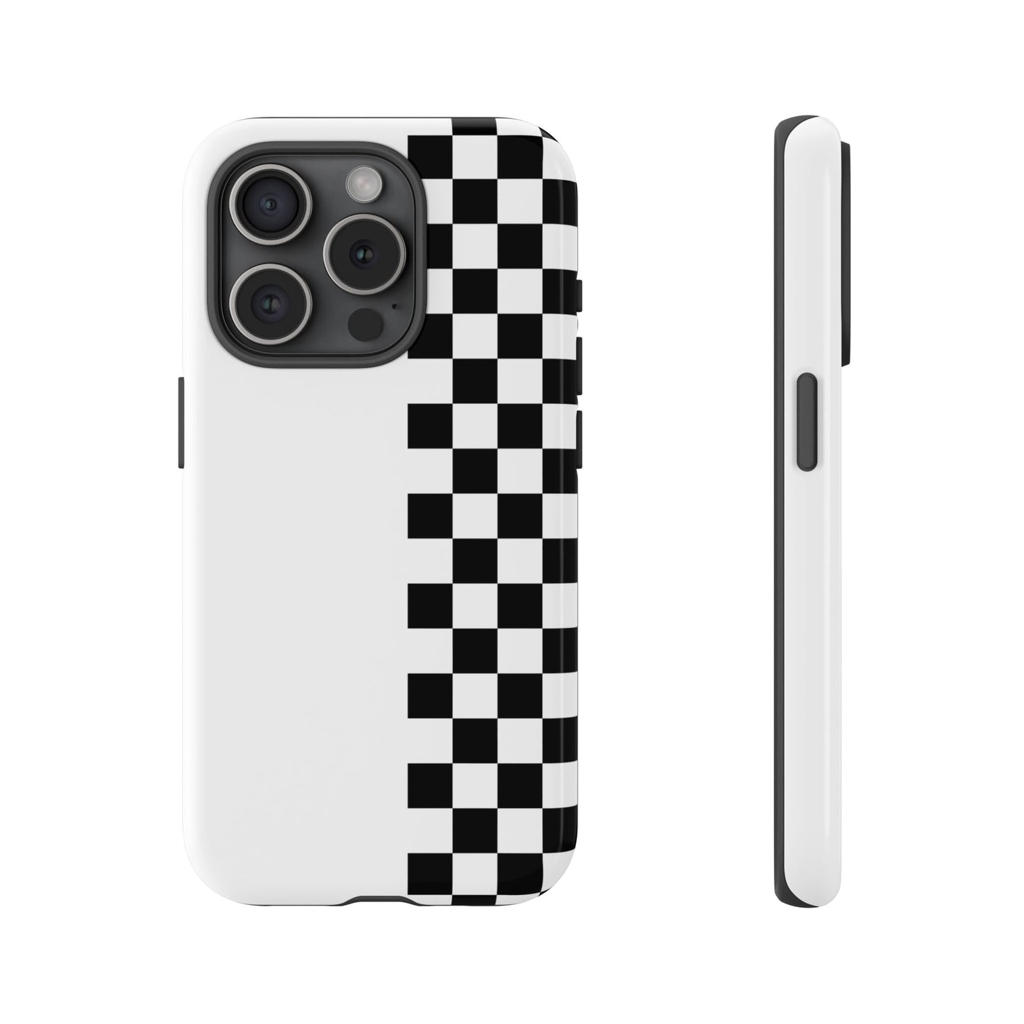 Checker Stripe Tough Phone Case